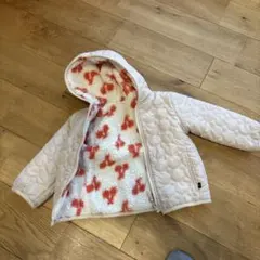 クリーム色フリース付きアウター 95cm以下