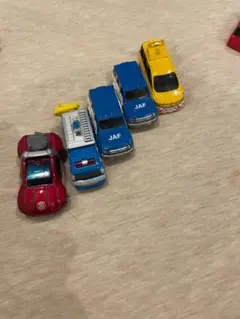 トミカ 5台 まとめ売り JAF ランドクルーザー エルグランド 救助車