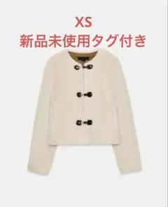 最終値下げ！　ZARA フェイクファートグルボタンジャケット