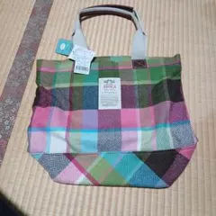 AVOCA チェック柄 トートバッグ　新品タグ付きのサムネイル