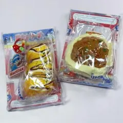merilux屋台シリーズ スクイーズ たこ焼き/焼きそば 2点セット