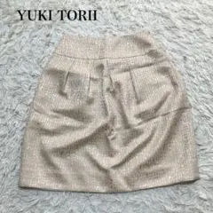 YUKI TORII タイトスカート エレガント　上品　日本製　セレモニー　台形