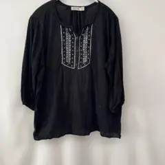 Faded Glory ブラック刺繍チュニック XL