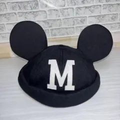 ディズニー ミッキー キャップ ブラック 耳付き ミッキーイヤー Mマーク