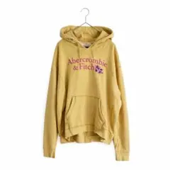 71◇アバクロンビー＆フィッチ 刺繍ロゴ パーカー スウェットフーディー