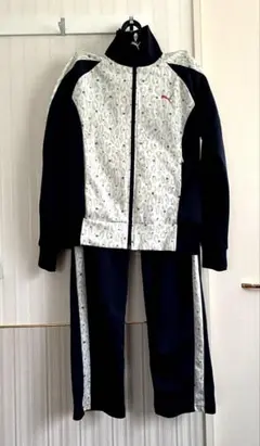 Puma トラックスーツ レオパード柄 ネイビー