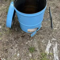 大型 プラスチックドラム 60L 蓋付バンド式 プラドラム 貯水タンク