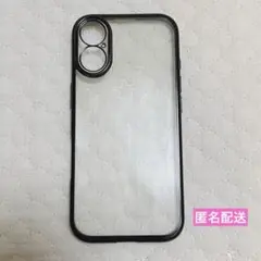 【美品】　iPhone17 ケース　黒　透明　ドンキホーテ