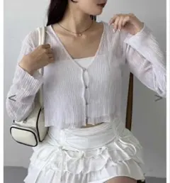 ナイスクラップ シアーカーディガン