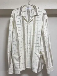 B.C STOCK INHERIT インディアンレース柄 ロングスリーブシャツ