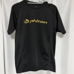 phiten ファイテン Tシャツ ブラック Mサイズ ゴールド