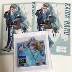 にじさんじ　甲斐田晴　グリッターアクリルキーホルダー　ポストカード　セット