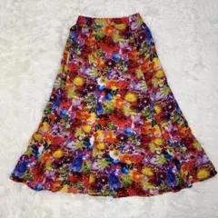 【極美品】GU × 蜷川実花 コラボ 花柄ロングスカート Sサイズ 完売品