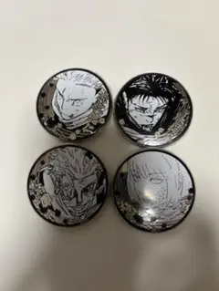 計4つ 虎杖悠仁 脹相 宿儺 裏梅 シルバー缶バッジ ジャンプショップ 呪術廻戦