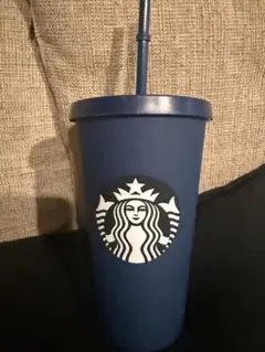スターバックス タンブラー ネイビー 473ml ストロー付
