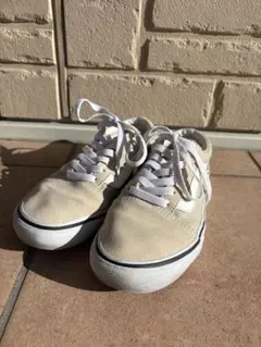 Vans オールドスクール　ホワイトベージュ スエード スニーカー