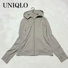 【ユニクロ】エアリズムUVカットメッシュフルジップパーカ(L)スポーツにも 消臭
