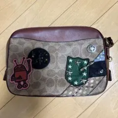 極美品/限定モデル】COACH 30866 パッチワーク チェーンウォレット 