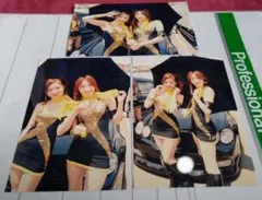 レースクイーン 写真 はがきサイズ 3枚 POTENZA アイドル タレント