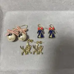 魔女の宅急便　ジジ　ピアス　3点セット