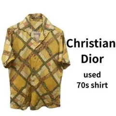 Christian Dior 半袖シャツ古着 70s 希少ビンテージ ディオールのサムネイル