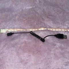 USB-A to microUSB Type-B ケーブル 約30cm 黒