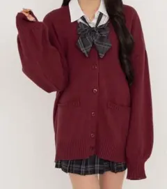 WEGO ニットカーディガン レッド