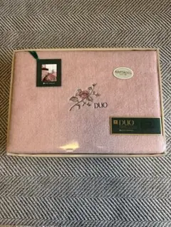 京都西川DUO 花柄刺繍 ボアシーツ
