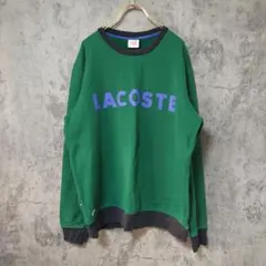 【美品】(L) Lacoste ラコステ トレーナー ビックロゴ ワニ