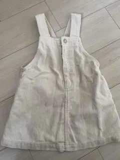 après les cours ジャンバースカート クリーム色 90cm