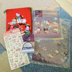 【完売品含む】キティ サンリオ DAISOコラボクリスマスグッズ シールなど