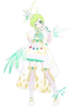 アイプリバース ダークカルテットスターバズリウムホワイトグリーン フルコーデ1式