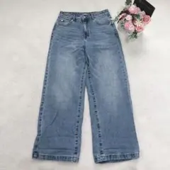 クラシカルエルフ ワイドデニムパンツ レディースボトム ジーンズ カジュアル 青