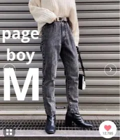 pageboy ドレスジーンズ　ブラック　ケミカルウォッシュのサムネイル