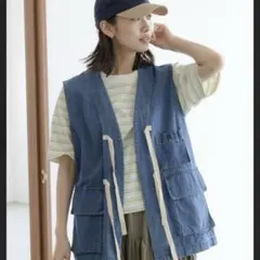 nico and C-1風ベスト デニム