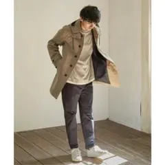 美品✨️　GLOBALWORK　ikka　メンズ　ステンカラーコート　M
