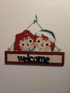 木製ウェルカムボード アン&アンディ