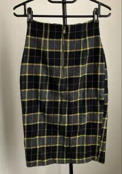 ZARA BASIC チェックスカート　ペンシル　S