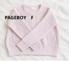 PAGEBOY ニットプルオーバー ピンク F
