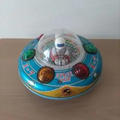 動きます 増田屋 マスダヤ X-7 スペースシップ 電動ブリキ玩具