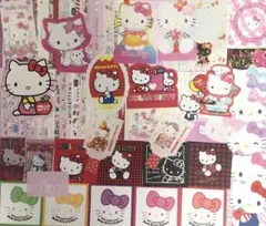 キティ　メモ帳　ダイカット　平成レトロ　サンリオ　レターセット　おすそ分け