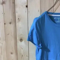 AE1290 aeropostale プリントＴシャツ ブルー レディース Mのサムネイル