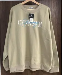 新品　ビックシルエット　スウェット　裏起毛　ベージュ
