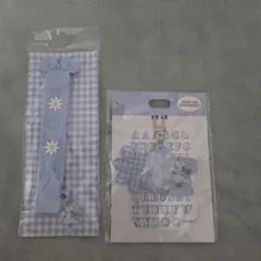 ディズニー　うちわグリップ&ステッカー付きキーチェーン　セット