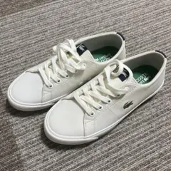 LACOSTE ホワイト キッズスニーカー