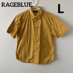 T*C様 RAGEBLUE ドット柄 半袖シャツ マスタードイエロー