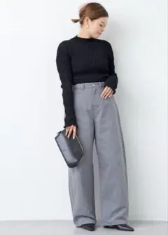 Deuxieme classe グレー ストレートデニムのサムネイル