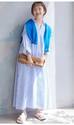 週末値下げ シャツワンピース 長袖