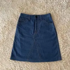 美品　PRADA プラダ 15SS ステッチデザイン デニムスカートのサムネイル