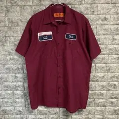 REDKAP ワークシャツ ボルドー L ワッペンのサムネイル